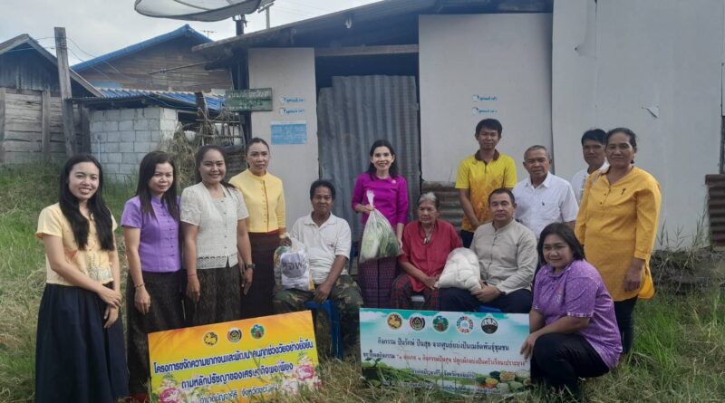 ออกมอบข้าวสารอาหารแห้งตามกิจกรรมพลังบวรต่อบุญ เกื้อหนุนคนมัญจาคีรี ประจำปี 2568
