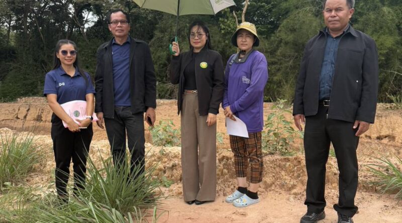 ลงพื้นที่ตรวจสอบสถานที่ทิ้งสิ่งปฏิกูลภายในเขตตำบลสวนหม่อน